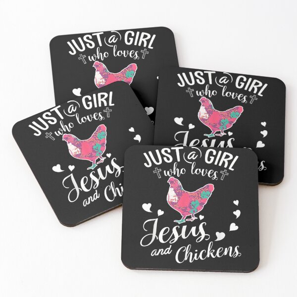 Artikelvorschau, Nur ein Mädchen, das Jesus und den Hühnerbauernliebhaber liebt entworfen und verkauft von Kuki-shop.