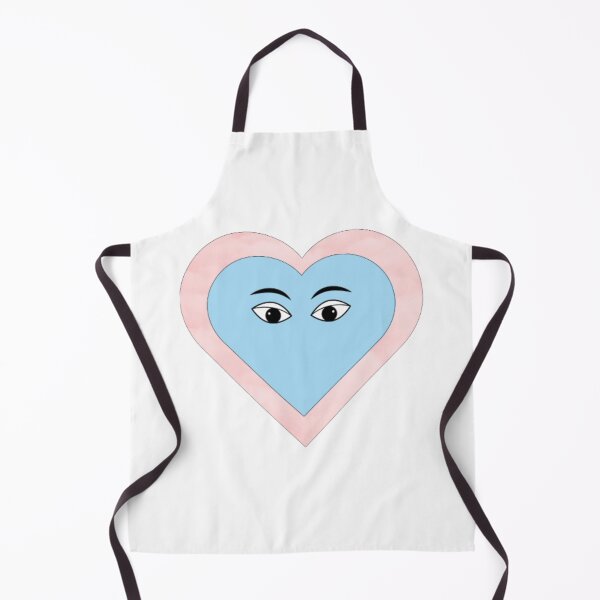Item preview, Vibrant whimsical pink and blue heart designed and sold by inkbymuntaha.