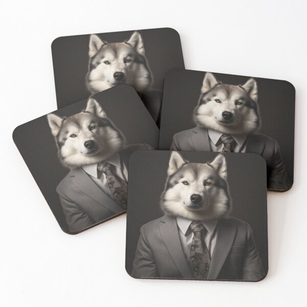 Item preview, Siberian Huskie Dog in Suit designed and sold by Merchgard.