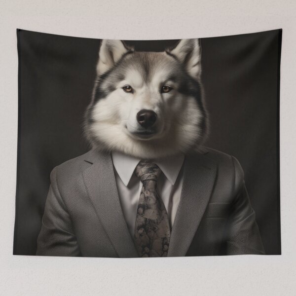 Item preview, Siberian Huskie Dog in Suit designed and sold by Merchgard.