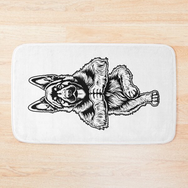 Item preview, German Shepherd Yoga Puppy Dog Funny Tree Pose Vrikshasana designed and sold by GrandeDuc.