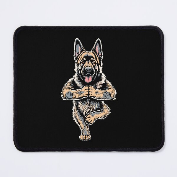 Item preview, German Shepherd Yoga Puppy Dog Funny Tree Pose Vrikshasana designed and sold by GrandeDuc.