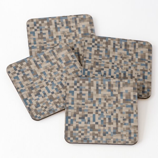 Item preview, a brown and blue rug with squares on it designed and sold by Enga6.