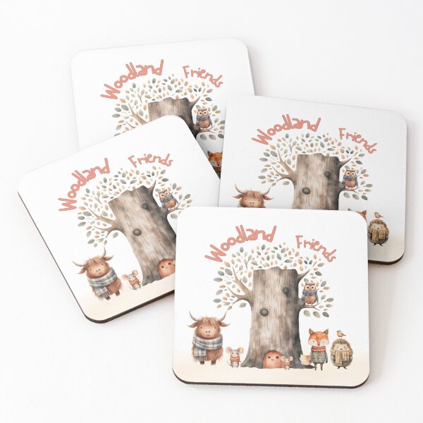 Item preview,  Woodland Friends Autumn Colors designed and sold by Flapi Store.