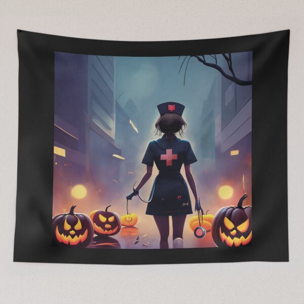 Item preview, Dark halloween nurse designed and sold by LuckyFamily.