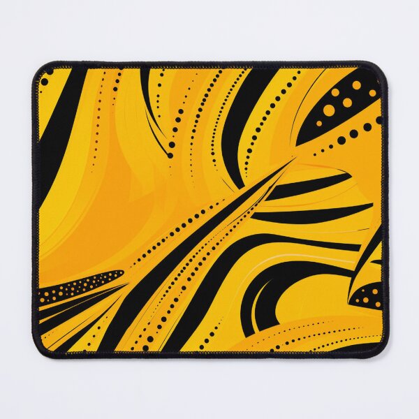 Item preview, Yellow, black, African Ankara Pattern designed and sold by SideSignal.