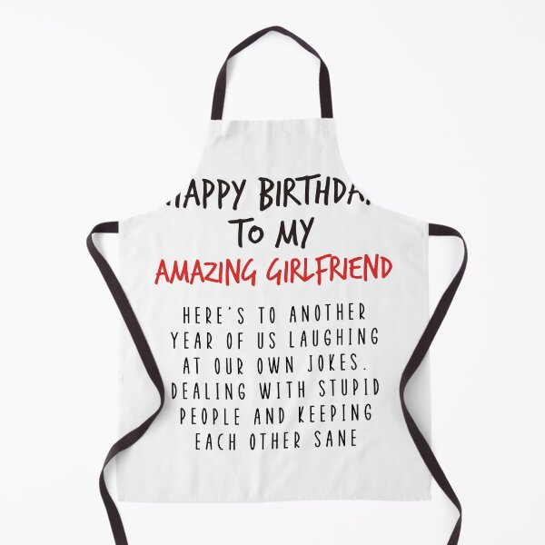 Item preview, Happy Birthday Card for Girlfriend, Funny Birthday Gift for Amazing Gf Girlfriend from Boyfriend / Laugh At Our Own Jokes designed and sold by Jesticker.