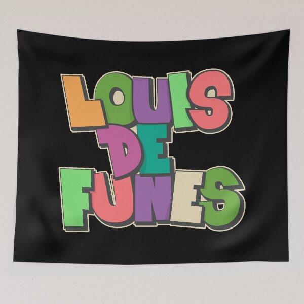 Item preview, Louis de Funès Comic Typo Design - A Colorful Homage designed and sold by Boogosh.