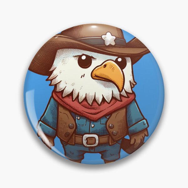 Item preview, Eagle in cowboy outfit  designed and sold by Rinohana.