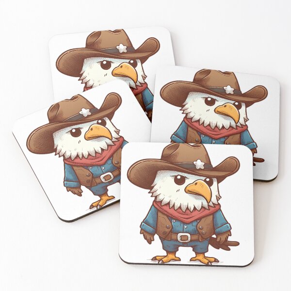 Item preview, Eagle in cowboy outfit  designed and sold by Rinohana.