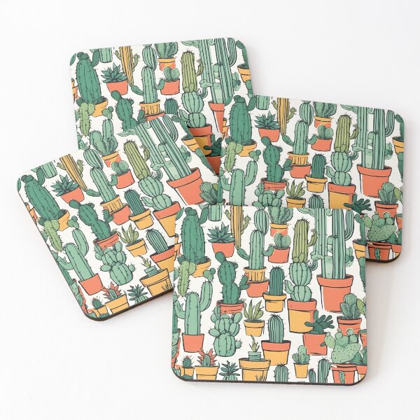 Item preview, Cactus Seamless Pattern designed and sold by SeamCraft.