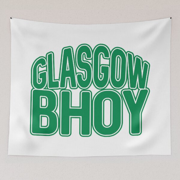 Item preview, GLASGOW BHOY, Glasgow Celtic Football Club Green and White Text Design designed and sold by MacPean.