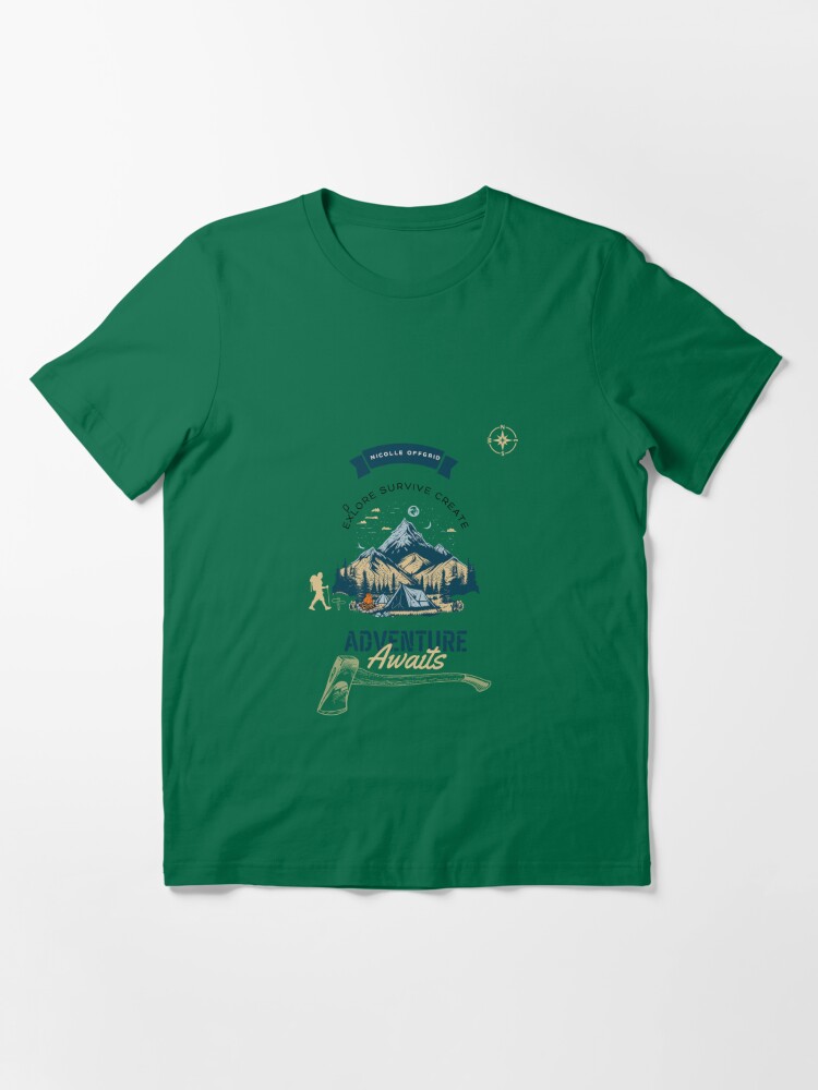 Adventure Awaits offgrid - Mountains camping hiking  Essential T