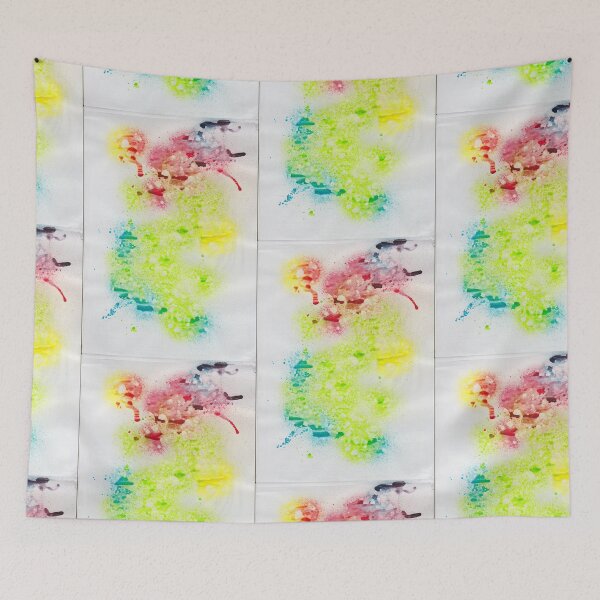 Item preview,   nice yellow blue and red spray spots designed and sold by colorfulglee.