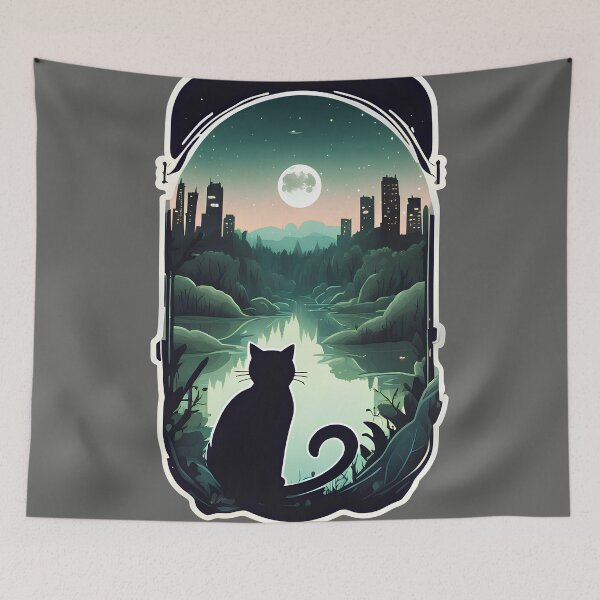 Item preview, Gazing into the Midnight Cityscape  designed and sold by morganinfininty.