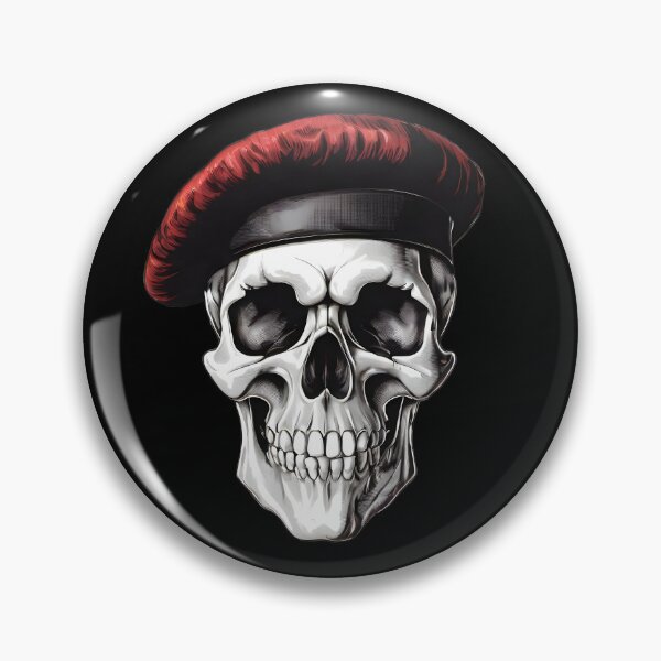Item preview, Skull with red beret designed and sold by Zanimations.