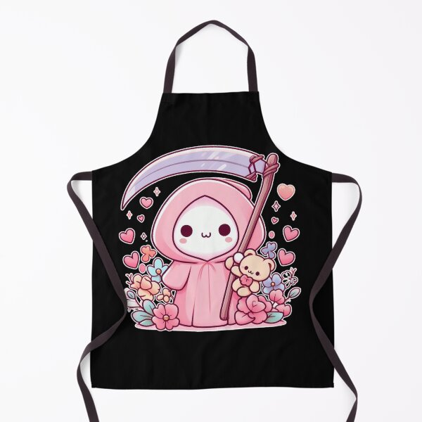 Item preview, Cute Kawaii pink Grim Reaper designed and sold by ViviArtix.