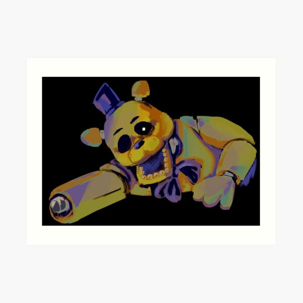 FNAF Golden Fredbear Art Print by Bloo McDoodle