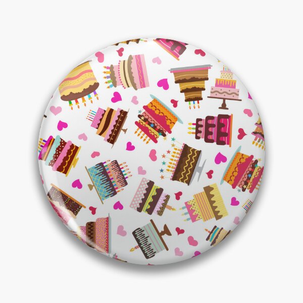 Item preview, Happy Birthday Cakes Pattern Background designed and sold by Sketchbook Studio by Aqsaa.