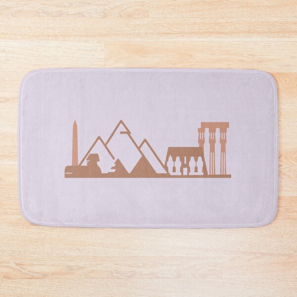 Item preview, Monuments of Egypt: sphynx, pyramids and temples - beige brown designed and sold by art-of-egypt.