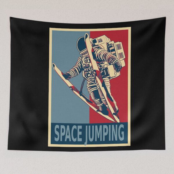 Item preview, Astronaut Ski Jumping In Space HOPE designed and sold by TrueArtsStore.
