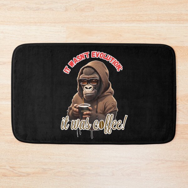 Item preview, Coffee-Powered Evolution! designed and sold by NickTaroDesign.