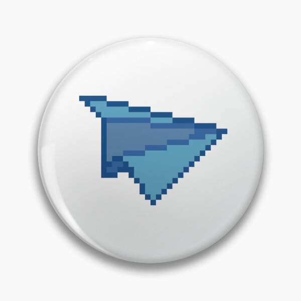 Item preview, paper plane pixel art designed and sold by BashPIXIE.