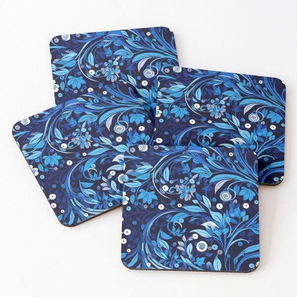 Item preview, Blue, white, Batik Pattern designed and sold by SideSignal.