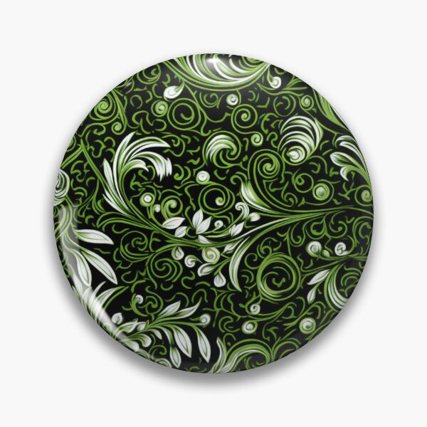 Item preview, Green, white, Batik Pattern designed and sold by SideSignal.