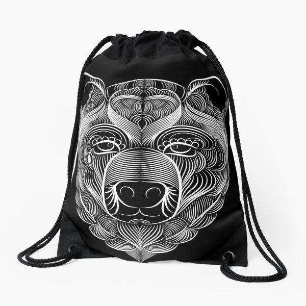 Bear Drawstring Bag