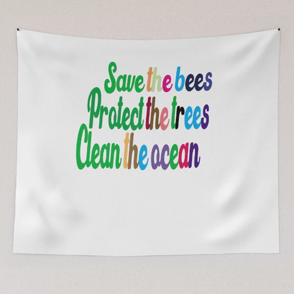 Item preview, save the bees protect the trees clean the ocean designed and sold by stylechoc.