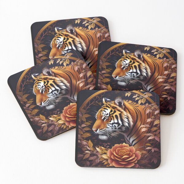 Item preview, Regal Guardian: Gold Circle Tiger Fantasy designed and sold by ShadowSakura.