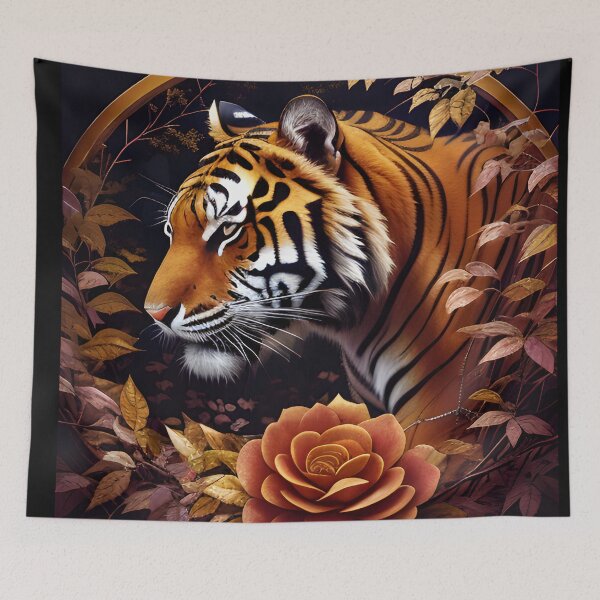 Item preview, Regal Guardian: Gold Circle Tiger Fantasy designed and sold by ShadowSakura.