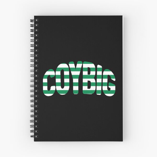 Item preview, COYBIG, Glasgow Celtic Football Club Green and White Hooped Warped Text Design designed and sold by MacPean.