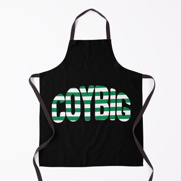 Item preview, COYBIG, Glasgow Celtic Football Club Green and White Hooped Warped Text Design designed and sold by MacPean.