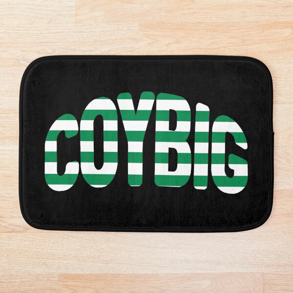 Artikelvorschau, COYBIG, Glasgow Celtic Football Club Grün-weißes Hooped Warped Text Design entworfen und verkauft von MacPean.