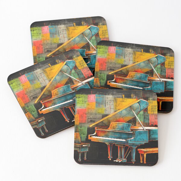 Item preview, Sonic Elegance: Abstract Piano Echoes from Avant-Garde Visions Generative AI designed and sold by OlfactoART Studio.