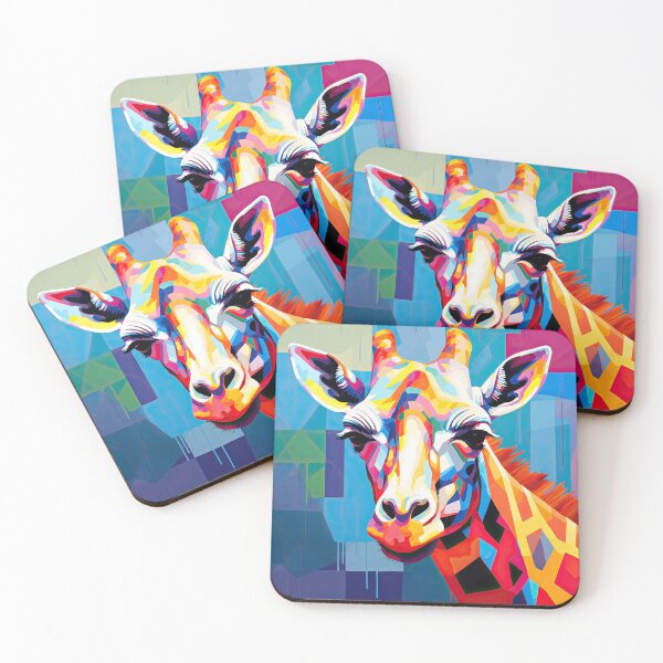 Item preview, Simplistic & Minimalistic African Giraffe Art Collection designed and sold by ArtificialGenes.
