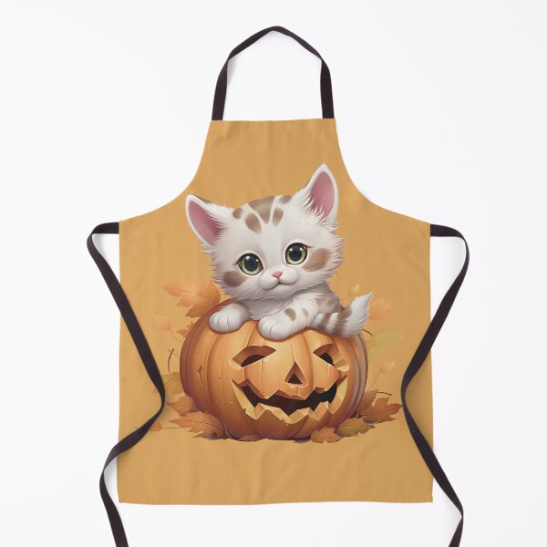 Item preview, Fluffy Cat On Pumpkin Hallowen designed and sold by Lil-Satu.