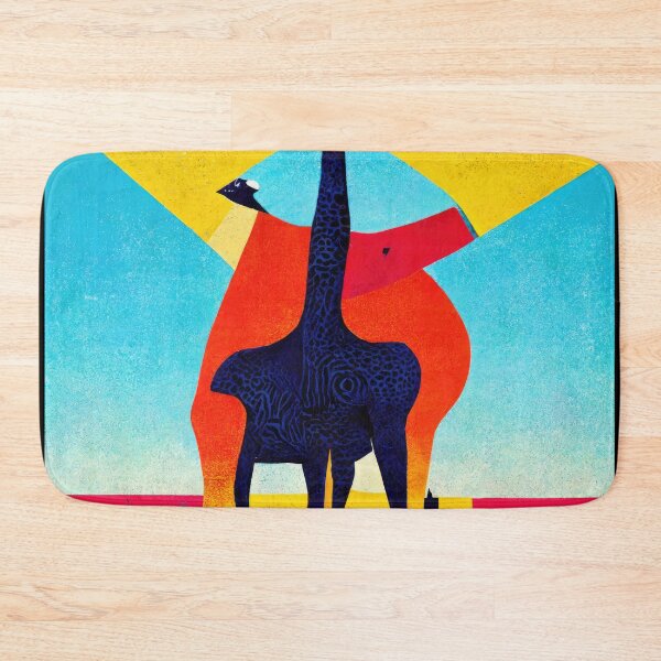 Item preview, Simplistic & Minimalistic African Giraffe Art Collection designed and sold by ArtificialGenes.
