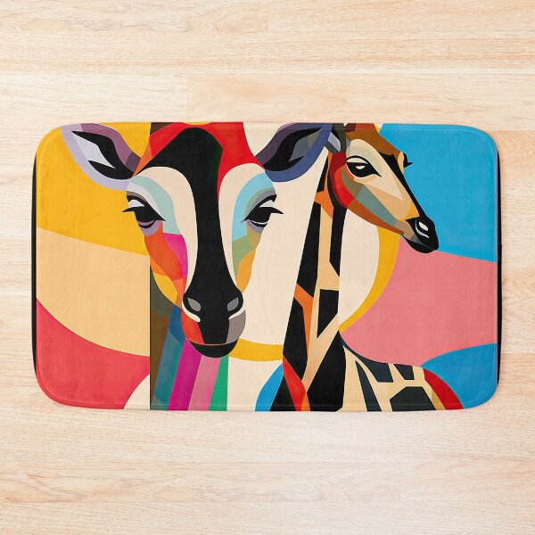 Item preview, Simplistic & Minimalistic African Giraffe Art Collection designed and sold by ArtificialGenes.