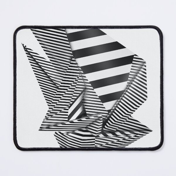 Item preview, Black and origami abstract designed and sold by KAY Artists.