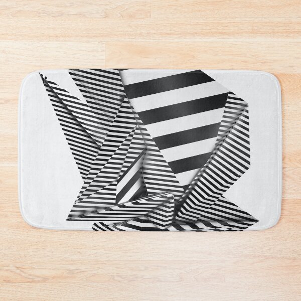 Item preview, Black and origami abstract designed and sold by KAY Artists.
