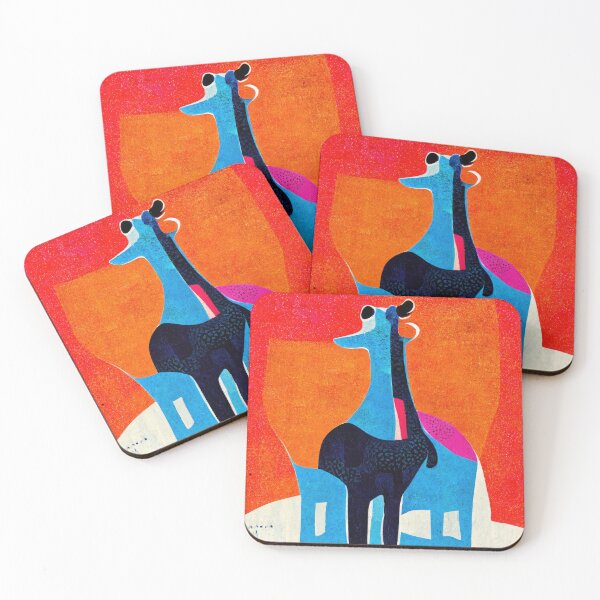 Item preview, Simplistic & Minimalistic African Giraffe Art Collection designed and sold by ArtificialGenes.