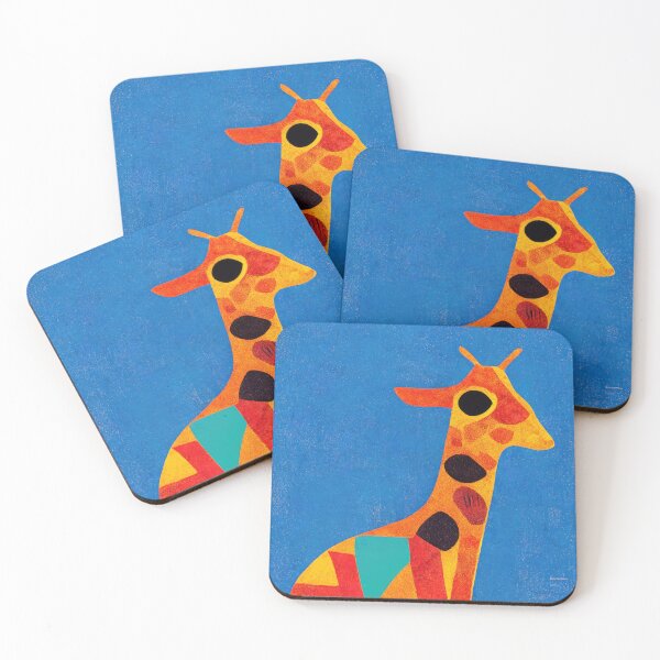 Item preview, Simplistic & Minimalistic African Giraffe Art Collection designed and sold by ArtificialGenes.