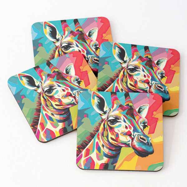 Item preview, Simplistic & Minimalistic African Giraffe Art Collection designed and sold by ArtificialGenes.