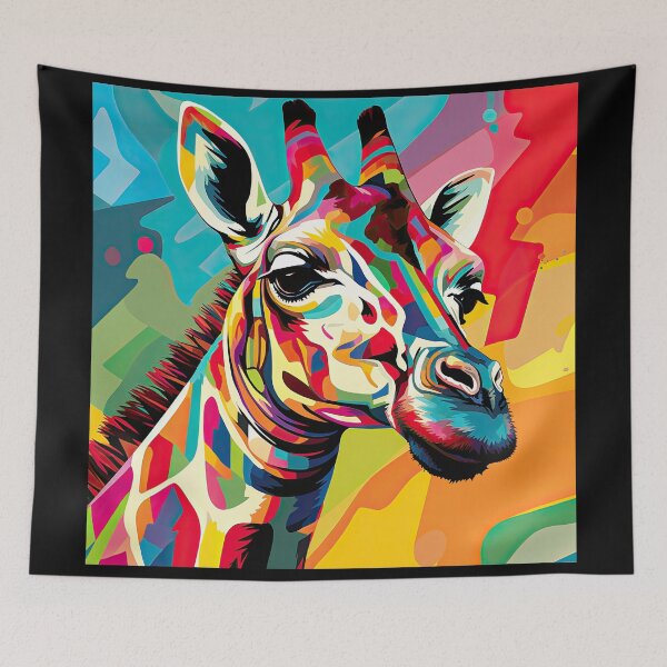 Item preview, Simplistic & Minimalistic African Giraffe Art Collection designed and sold by ArtificialGenes.