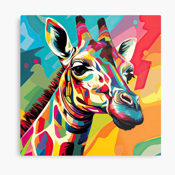 Item preview, Simplistic & Minimalistic African Giraffe Art Collection designed and sold by ArtificialGenes.