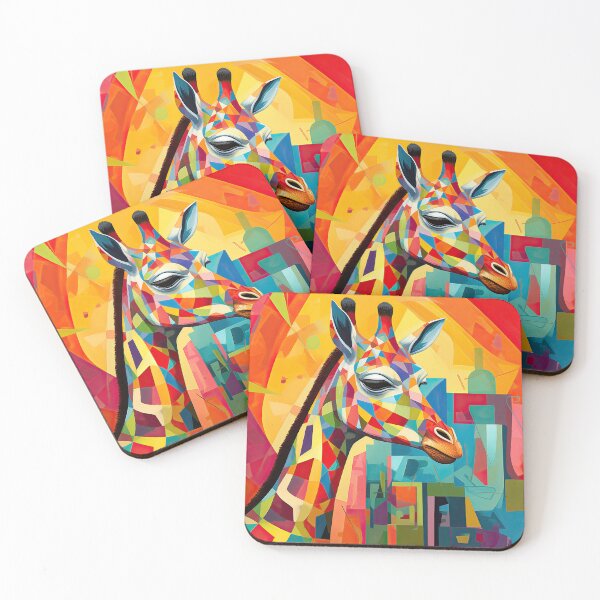 Item preview, Simplistic & Minimalistic African Giraffe Art Collection designed and sold by ArtificialGenes.