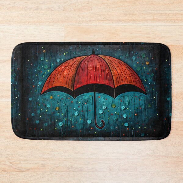 Item preview, Umbrella Kaleidoscope- Abstract Artistry on a Blackboard Canvas AI Generated designed and sold by OlfactoART Studio.